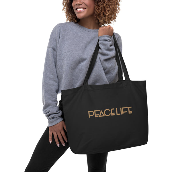 PEACELIFE Large organic tote bag