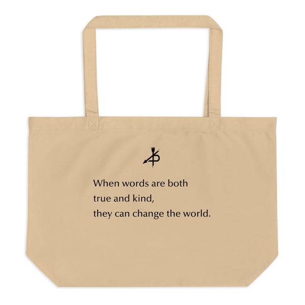 DAILY REMINDER Large organic tote bag