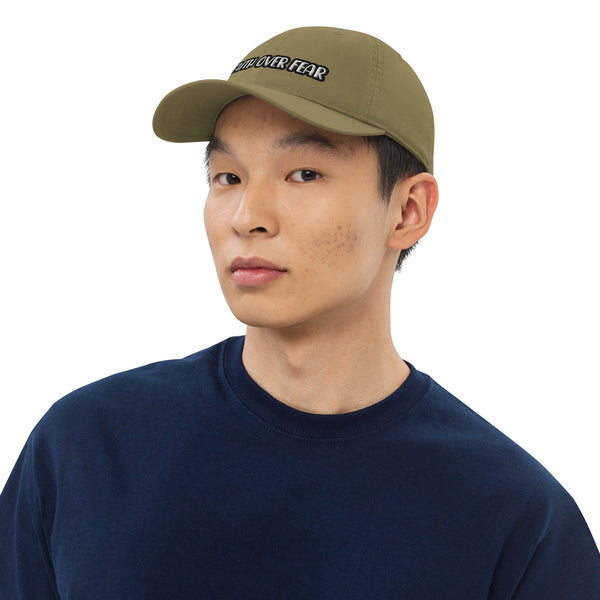Faith over fear Organic dad hat