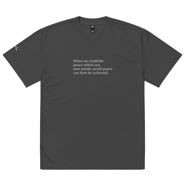 World Peace Oversized  t-shirt