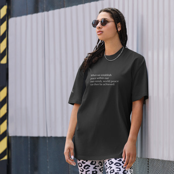 World Peace Oversized  t-shirt