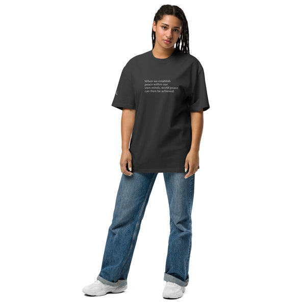 World Peace Oversized  t-shirt