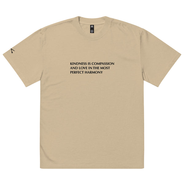KINDNESS IS COMPASSION Oversized faded t-shirt