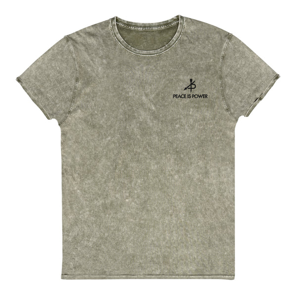 PEACE IS POWER Denim T-Shirt