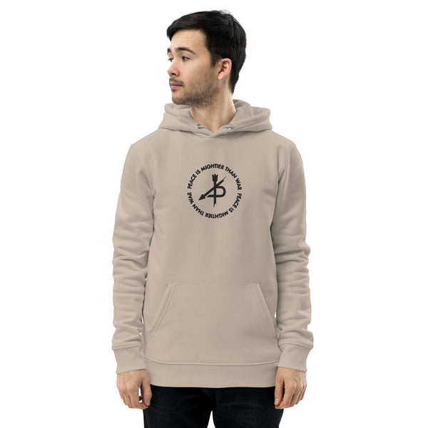PEACE IS MIGHTIER THAN WAR eco hoodie