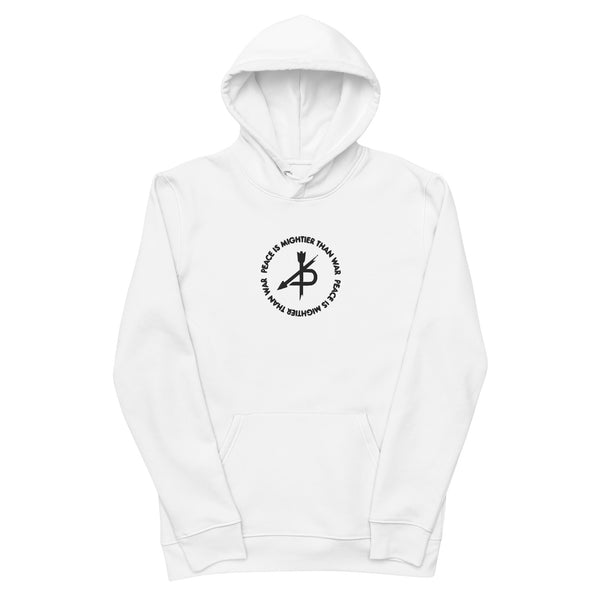 PEACE IS MIGHTIER THAN WAR eco hoodie