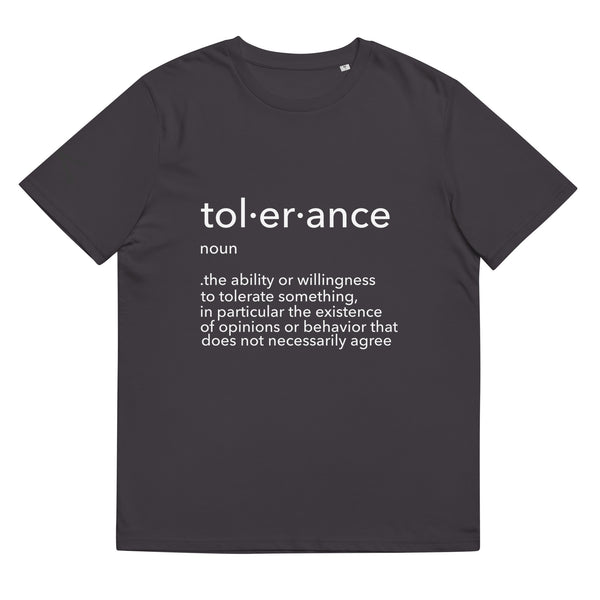 TOLERANCE 101 organic cotton t-shirt