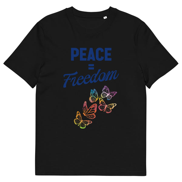 PEACE = FREEDOM Unisex organic cotton t-shirt