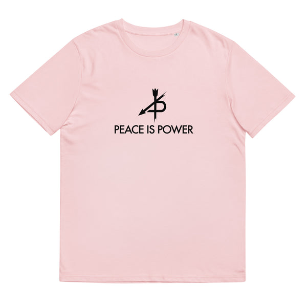 PEACE IS POWER  organic cotton t-shirt