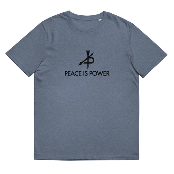 PEACE IS POWER  organic cotton t-shirt