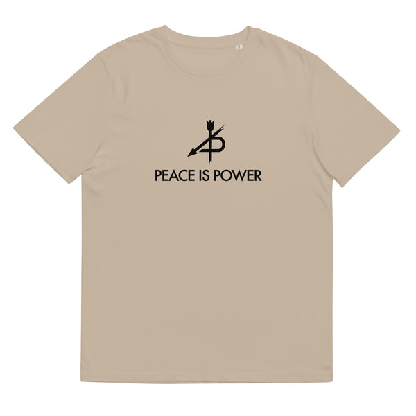 PEACE IS POWER  organic cotton t-shirt