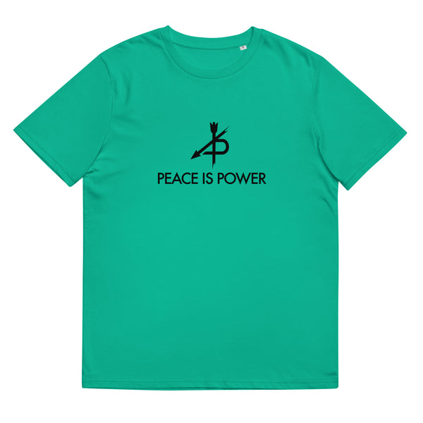 PEACE IS POWER  organic cotton t-shirt