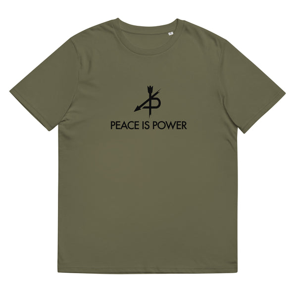 PEACE IS POWER  organic cotton t-shirt