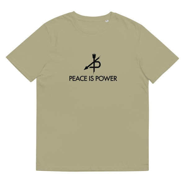 PEACE IS POWER  organic cotton t-shirt