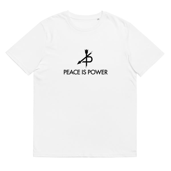 PEACE IS POWER  organic cotton t-shirt