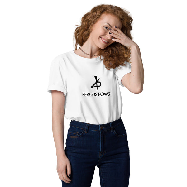 PEACE IS POWER  organic cotton t-shirt