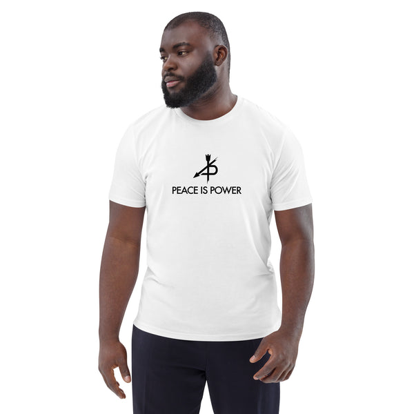 PEACE IS POWER  organic cotton t-shirt