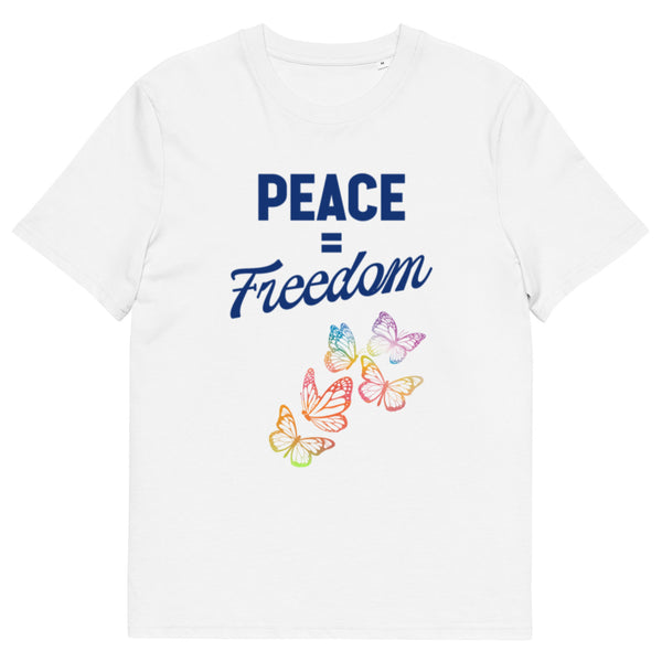 PEACE = FREEDOM Unisex organic cotton t-shirt