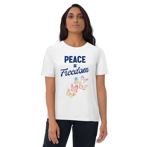 PEACE = FREEDOM Unisex organic cotton t-shirt